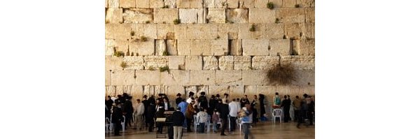 Jews at the Western Wall in Jerusalem